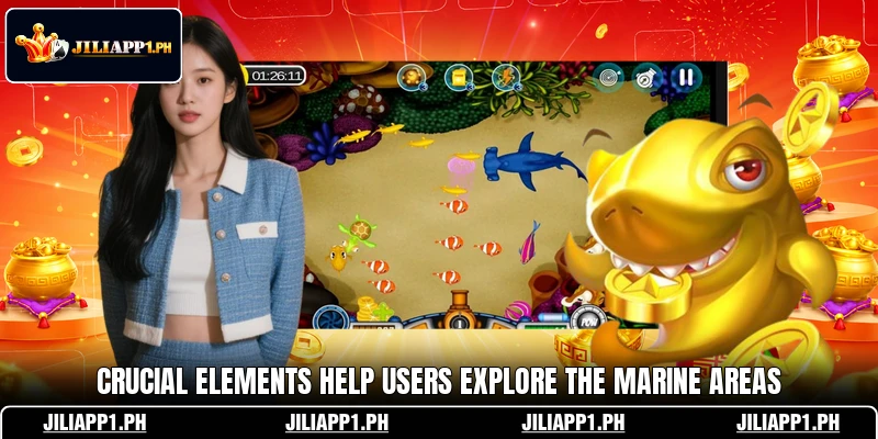 Crucial elements help users explore the marine areas